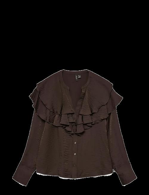 Vero Moda | Vmlizzi Ls Flounce Top Wvn Ga | XS