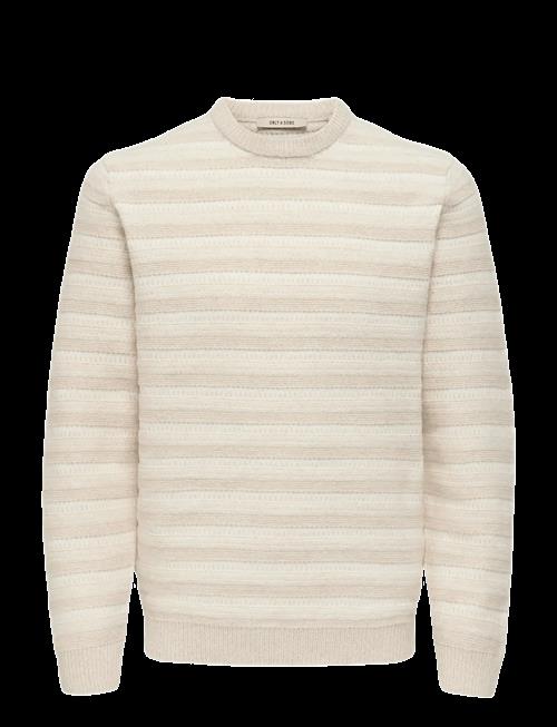 ONLY & SONS | Onsming Life Reg Ls Crew Neck Knit | XL