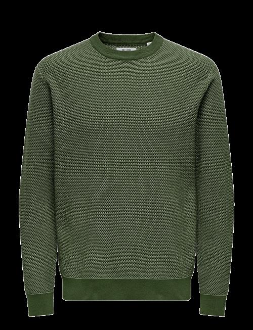 ONLY & SONS | Onsmorgan 12 Structure Crew Knit Noos | XL