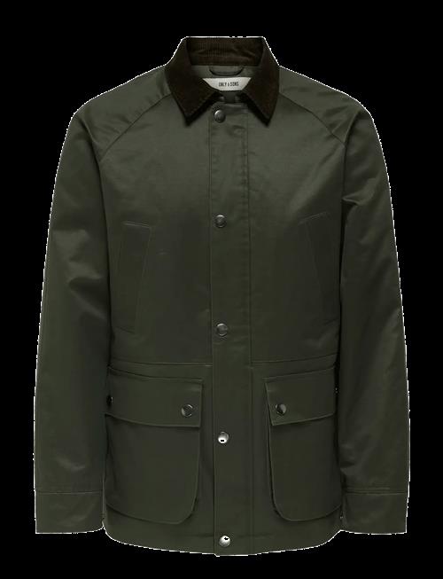 ONLY & SONS | Onsbob Waxed Jacket Otw | L