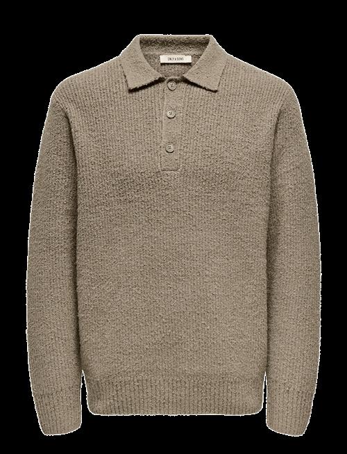 ONLY & SONS | Onsdale Rlx Ls Polo Knit Noos | XL
