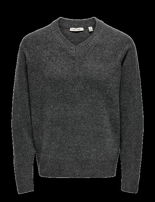 ONLY & SONS | Onsmove Rlx Brushed V-Neck Knit | S