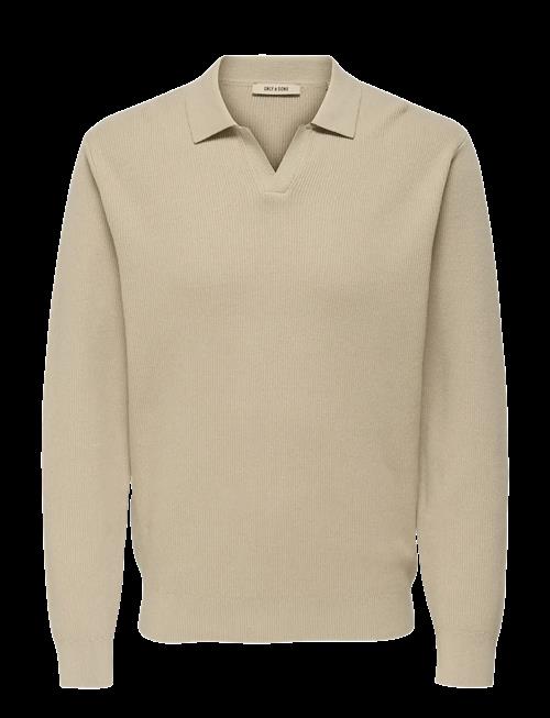 ONLY & SONS | Onsphil Reg 12 Struc Split Neck Knit | S