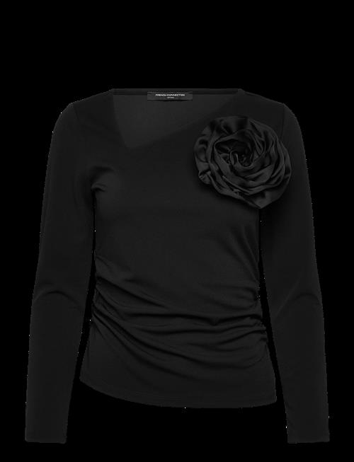 French Connection | Valetta Jersey Ls Rosette Top | L