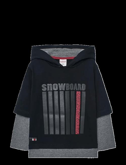 Boboli | Knit Hooded T-Shirt | 104