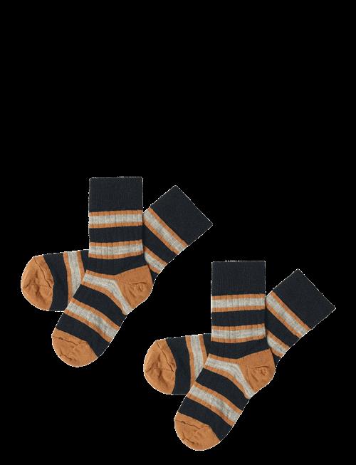 FUB | 2-Pack Two-Tone Stripe Socks | 19/21