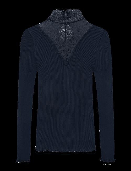 Rosemunde | Rwbeatha Silk Ls  Lace T-Shirt | XL