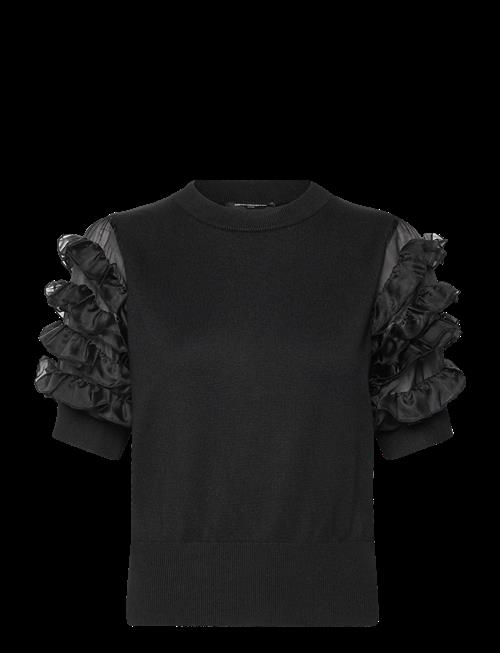 French Connection | Krista Mix Stacked Ruffle Top | S
