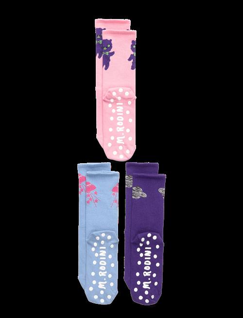 Mini Rodini | Planet 3-Pack Anti-Slip Socks | 32/35