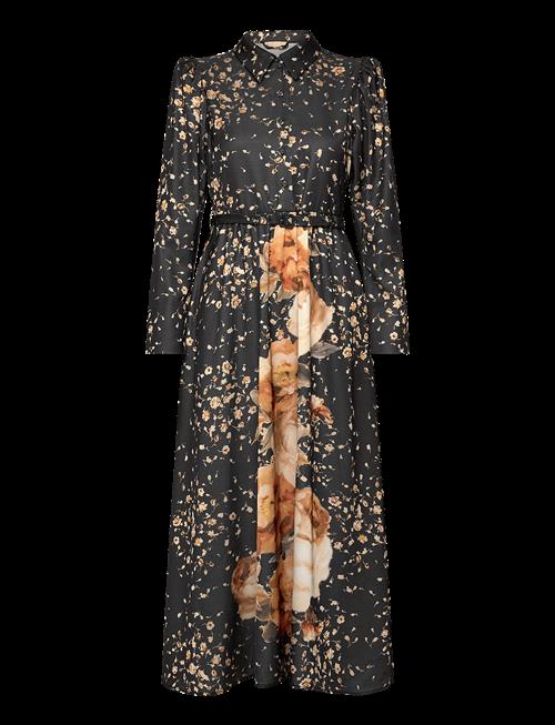 by Ti Mo | Tailored Satin Shirt Dress | L