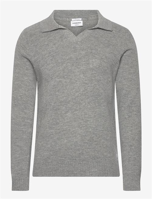 Lindbergh | Lambswool L/S V-Neck Polo | XXL