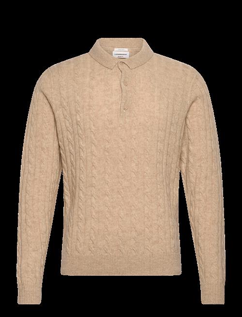 Lindbergh | Lambswool L/S Button Polo | S