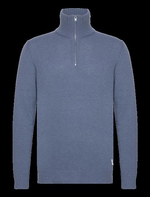 Lindbergh | Lambswool Half Zip Knit Oversize Collar | L
