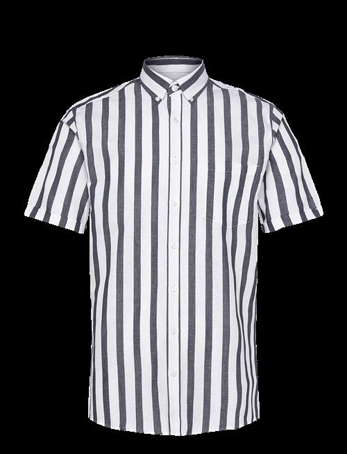 Lindbergh | Striped Cotton/Linen Shirt S/Sstriped Cotton/Linen Shirt S/S | XXXL