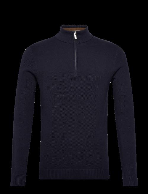 Lindbergh | Structure Zip Neck Knit | L