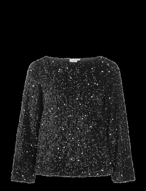 Vila | Vifaith Boat Neck L/S Sequin Top/1 | XL