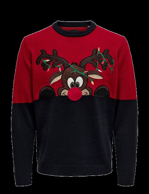 ONLY & SONS | Onsxmas Reg Block Crew Knit | S