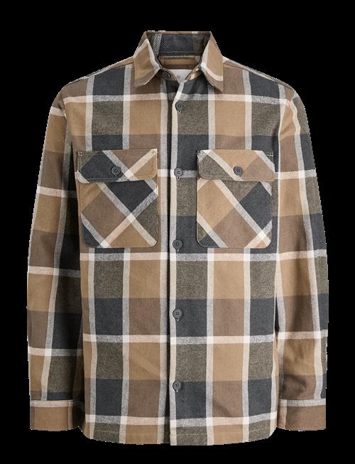 Jack & Jones | Jprrayle Melange Check L/S Overshirt Sn | XXL