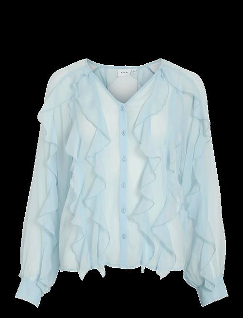 Vila | Vimitalla V-Neck L/S Flounce Shirt | 44