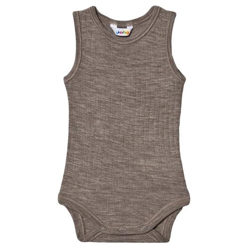 Joha Babybody Beige Sesame Melange-90 cm Uld Beige  90 cm  Drenge, Piger