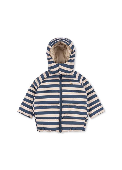 Konges Sløjd Nuka Pufferjakke Bleu Noir Stripe  Bleu Noir Stripe-2Y  Blå  2 år  Drenge, Piger