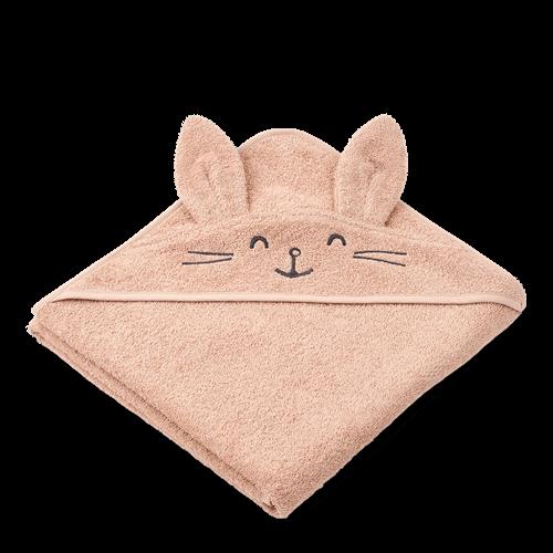 Liewood Augusta Rabbit Hættehåndklæde Pale Tuscany  Pale Tuscany One Size  Beige  One Size  Drenge, Piger
