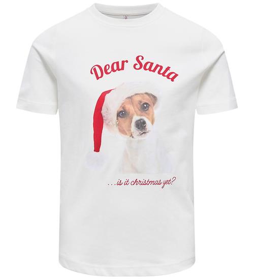 Kids Only T-shirt - KogAnimal - Cloud Dancer/Dear Santa