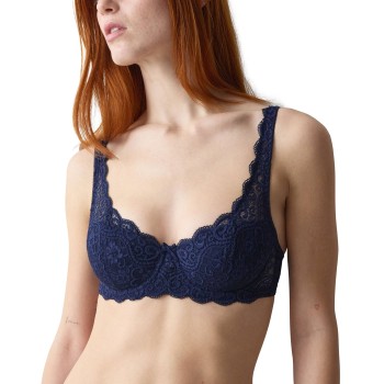Triumph BH Amourette Wired Bra With Lace Marineblå B 90 Dame