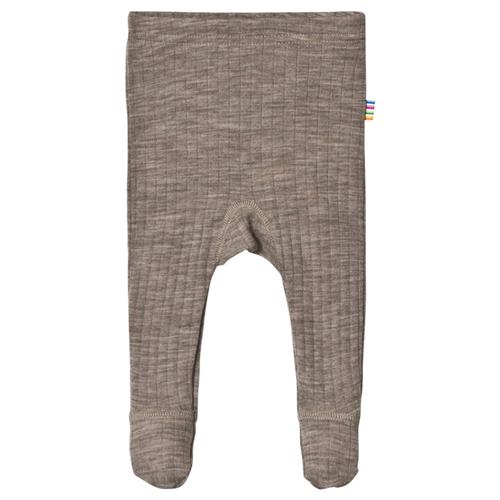 Joha Footed Leggings Sesame Melange Sesame Melange-70 cm Uld Beige  70 cm  Drenge, Piger