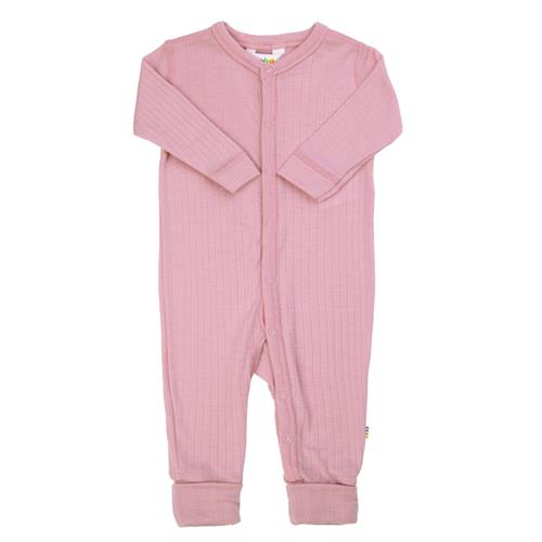 Joha Uld 2 I 1 Fod-jumpsuit Old Rose  Old Rose-60 cm Uld Lyserød  60 cm  Piger