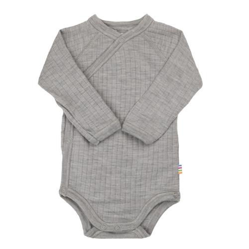 Joha Wrap-Around Body I Uld Lt. Grey Melange  Lt. Grey Melange-50 cm Uld Grå  50 cm  Drenge, Piger