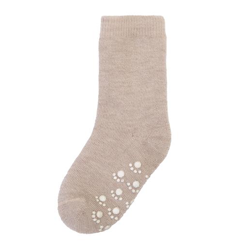 Joha Uldstrømpe Med Anti-slip Beige Melange  Beige Melange-15-18 EU  Beige  15-18 EU  Drenge, Piger