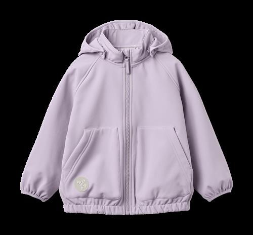 Wheat Softshell Jacket Alleo Warm Cosmic Lilac Warm Cosmic Lilac 92 cm  Lilla  92 cm  Drenge, Piger