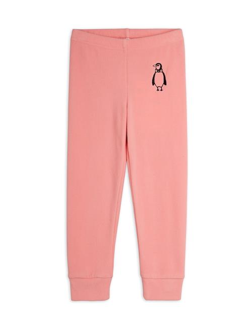 Mini Rodini Penguin Bukser I Mikrofleece Pink  Pink 80/86 cm  Lyserød  80/86 cm  Piger