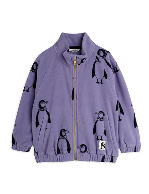 Mini Rodini Penguin Fleecejakke Purple  Purple 116/122 cm  Lilla  116/122 cm  Drenge, Piger