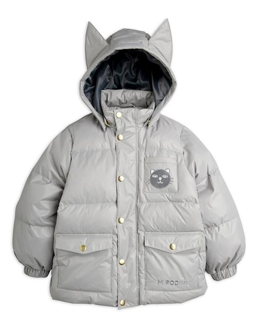 Mini Rodini Cat Ears Heavy Puffer Grey Grey 92/98 cm  Grå  92/98 cm  Drenge, Piger
