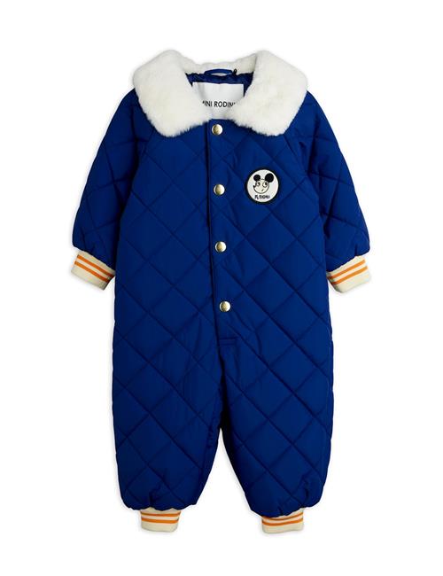 Mini Rodini Ritzratz Babyoveralls Blue  Blue 92/98 cm  Blå  92/98 cm  Drenge