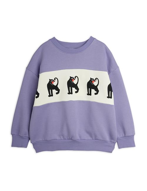 Mini Rodini Panther Panel Sweatshirt Purple Purple 92/98 cm  Lilla  92/98 cm  Drenge, Piger