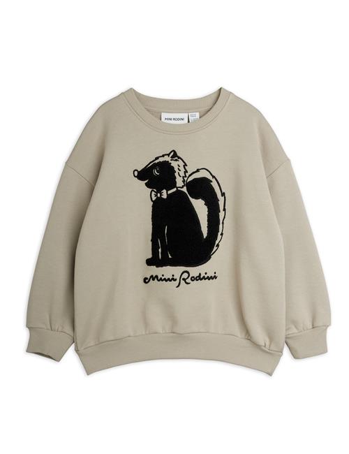 Mini Rodini Skunk Chenille Sweatshirt Grey Grey 128/134 cm  Grå  128/134 cm  Drenge, Piger