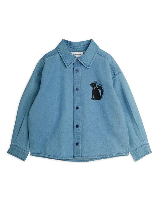 Mini Rodini Long-sleeved Shirt Blue  Blue 80/86 cm  Blå  80/86 cm  Drenge