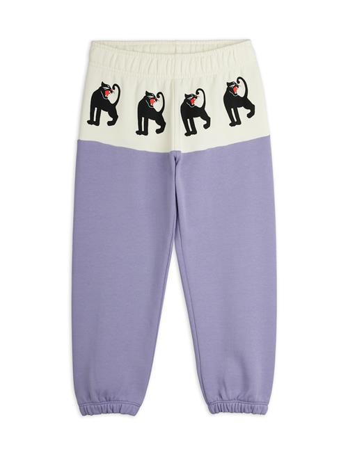 Mini Rodini Panther Panel Sweatpants Purple Purple 128/134 cm  Lilla  128/134 cm  Drenge, Piger