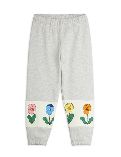 Mini Rodini Violas Panel Sweatpants Grey Melange Grey Melange 128/134 cm  Grå  128/134 cm  Drenge, Piger