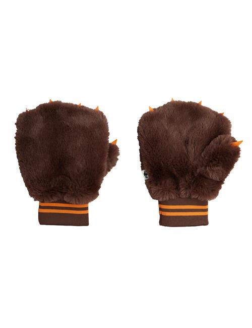 Mini Rodini Faux Fur Mittens Brown Brown 8/11Y  Brun  8-11 år  Drenge, Piger
