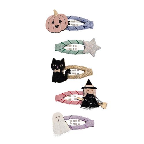 Mimi & Lula 5-pak Clic Clacs Mini Halloween  Mini Halloween-One Size  Grøn  One Size 3-8 Years Piger