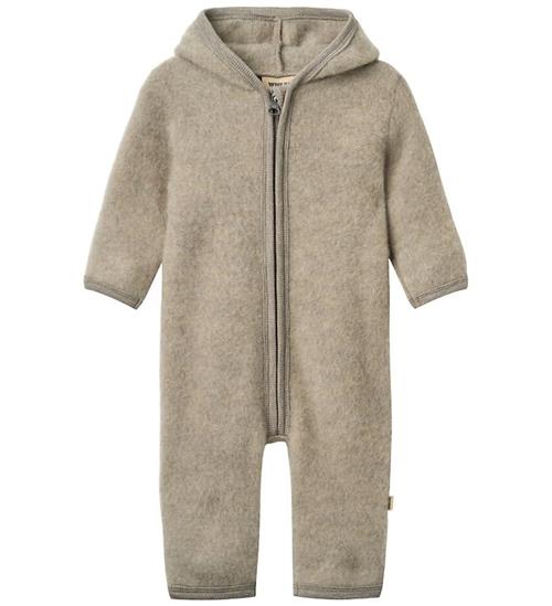 Wheat Heldragt - Uldfleece - Ata - Khaki Melange