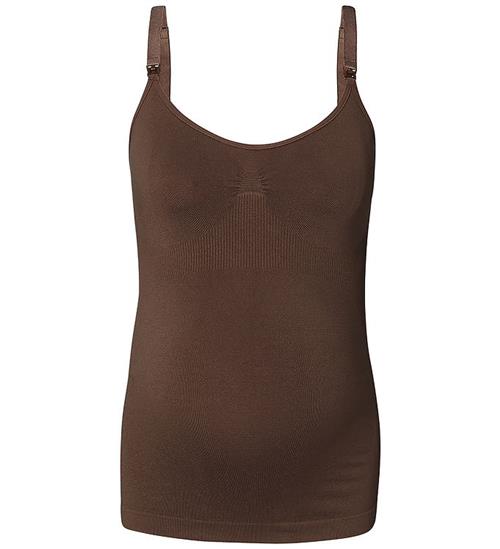 Noppies Amme Top - Rib - Evi Seamless - Coffee Bean