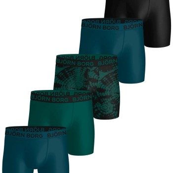 Björn Borg 5P Sports Microfiber Boxer Trunks Flerfarvet-2 polyester X-Large Herre