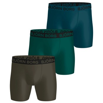 Björn Borg 3P Sports Microfiber Boxers Flerfarvet-2 polyester Medium Herre