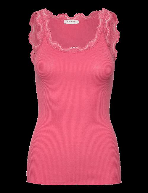 Rosemunde | Rwbabette Silk Sl U-Neck Long Lace Top | S