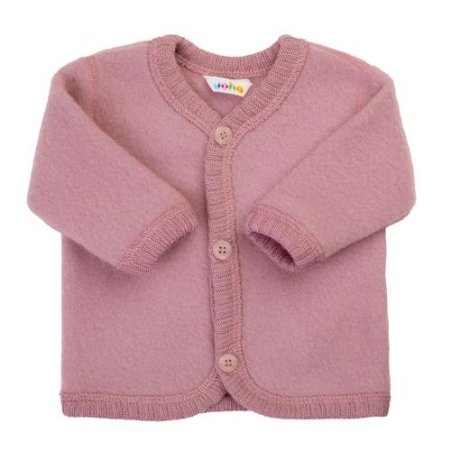 Joha Cardigan I Uld Old Rose  Old Rose-80 cm Uld Lyserød  80 cm  Piger